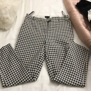 TopShop cropped hounds tooth dress pants